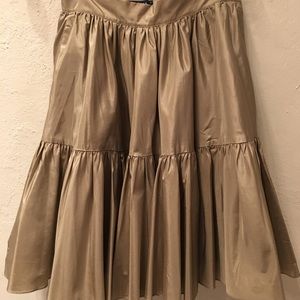 Ralph Lauren Blue Label Silk Taffeta Skirt Size 2
